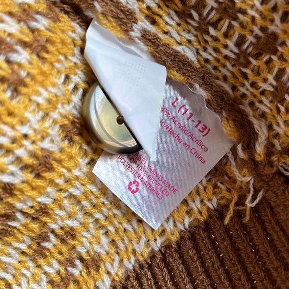 NoBo Fashion Cropped V-Neck Cardigan Sweater Junior Size L (11-13) - Picture 11 of 11